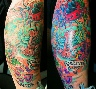 new school color bomb leg sleeve
