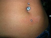 dermal anchor on the belly