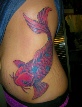 Japanese Koi Rib Tattoo