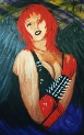angela of death acrylic painting
