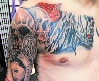 dark art women skulls and roses